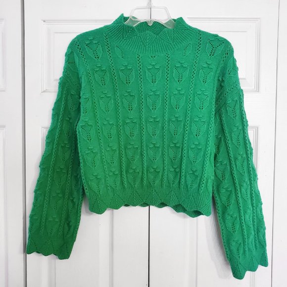 Cider Textured High Neck Chunky Sweater - Picture 4 of 4